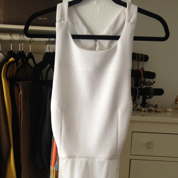 White Backless Bodysuit