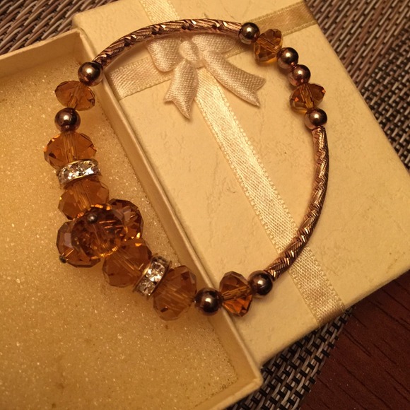 Yellow crystal bracelet