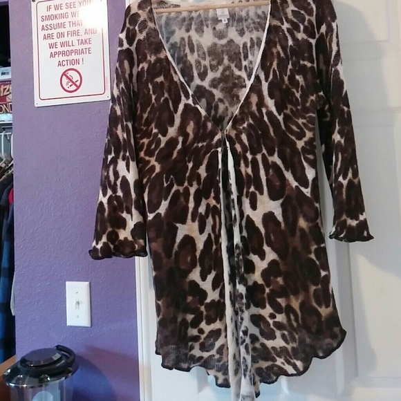 Jones New York Leopard print sweater - Picture 1 of 1