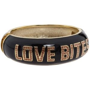 Betsey Johnson "Love Bites" Enamel Bangle