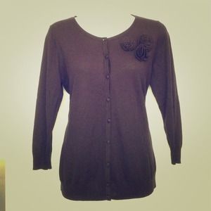 Ann Taylor Black Cardigan