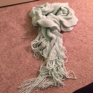 Mint knit scarf
