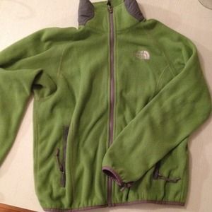 Lime green North Face fleece