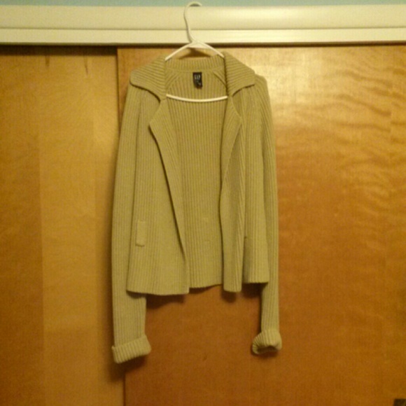 Classic neutral cardigan sweater