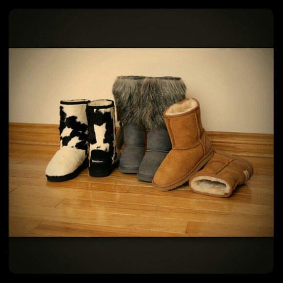3 pairs of boots