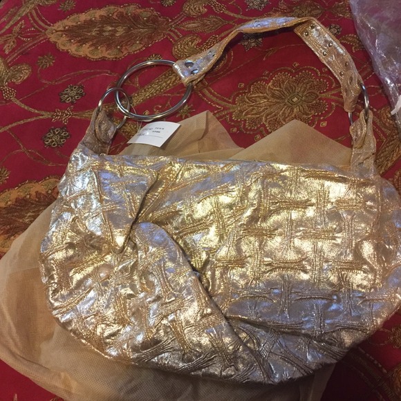 Brand new gold beige purse