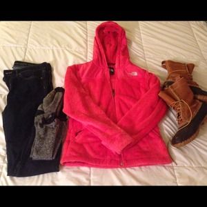 Pink North Face Oso Jacket Women's Small