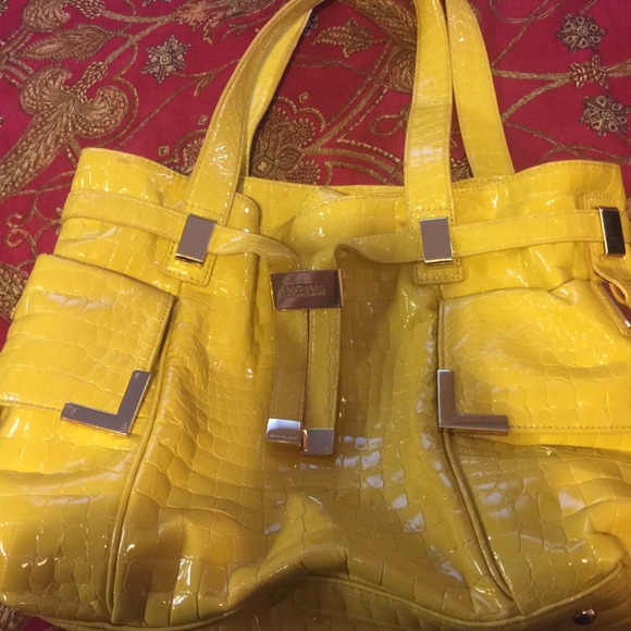 MK Yellow Satchel purse
