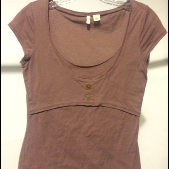 Anthropologie / Moth brown top.