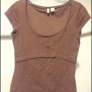 Anthropologie / Moth brown top.
