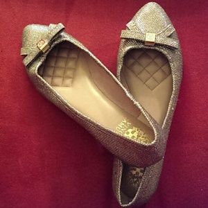 Vince Camuto glitter flats