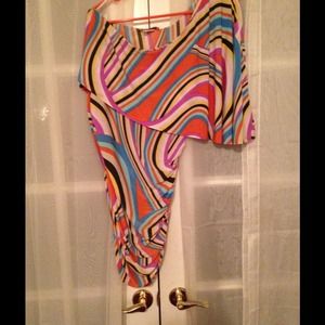 Summer stretch colorful dress.