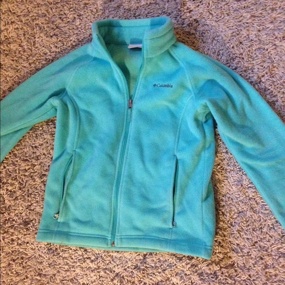 Columbia teal jacket. Childs large. - Picture 1 of 1