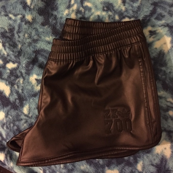 Adidas Originals leather shorts