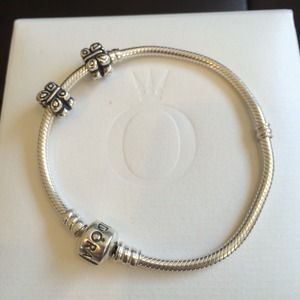 2 Authentic Pandora ALE 925 SS Butterfly Charms