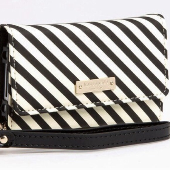 NEW LISTING - Kate Spade Striped Wristlet - Picture 3 of 4