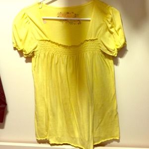 Yellow bohemian top