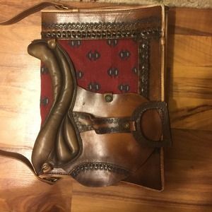 Vintage saddle purse