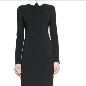 Black dress with white collar