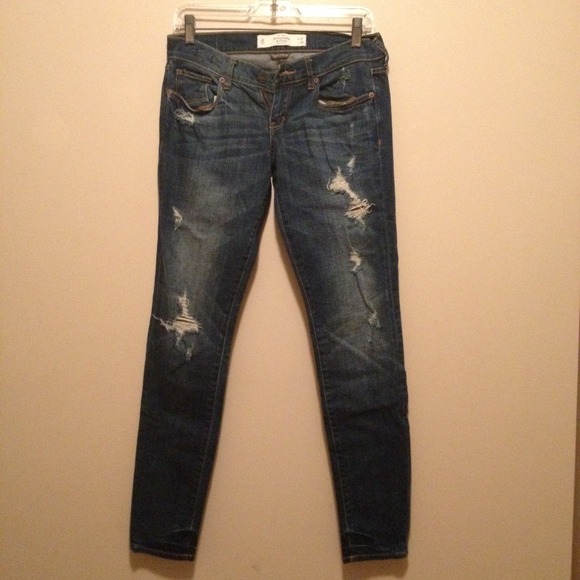 Abercrombie and Fitch distressed  jeans