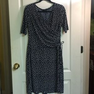 🎀SOLD🎀 Navy and White Polka Dot Dress