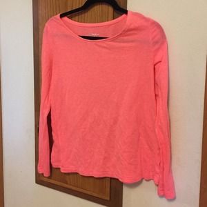 Pink long sleeve top from target