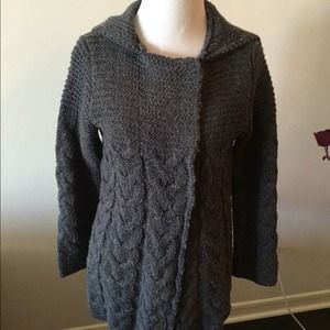 BCBG wool sweater coat