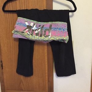 VS PINK yoga crop leggings