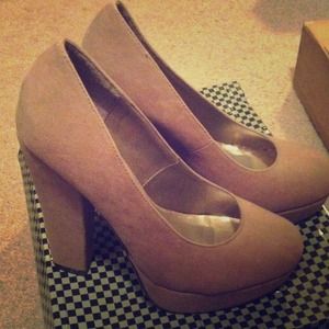 Suede heels