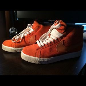 Nike blazers, cool orange!