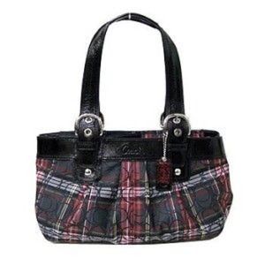 Coach Limited Edition Sig Tartan Plaid Satchel
