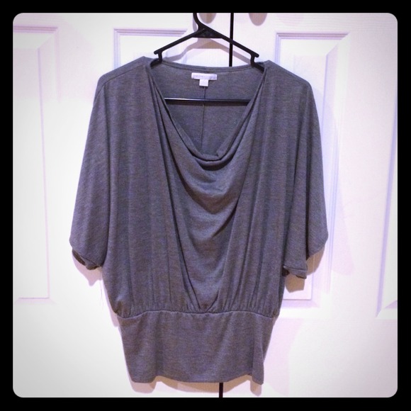 Gray drape-y effect shirt!