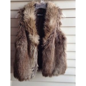 Express Jackets & Coats - Faux fur vest Express Jackets & Coats - Faux fur vest