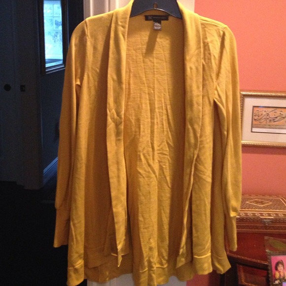 Mustard yellow cardigan