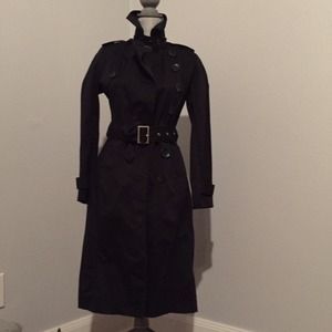 Black Rain Coat (Trench Coat)