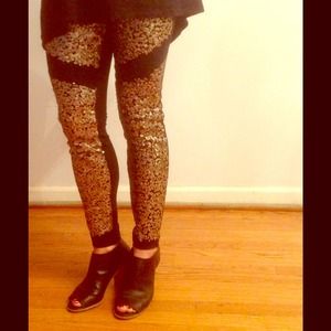 Glitzy! Super fun sequin leggings. Boutique brand