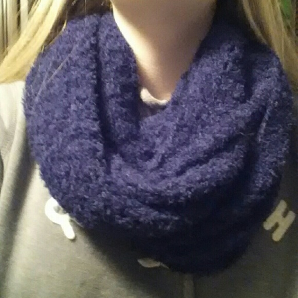 Navy blue infinite scarf