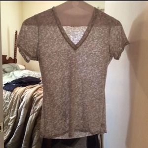 Under Armour Grey and White V-Neck NWOT