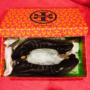 Tory Burch Black Ballet Flats