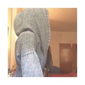 Vintage Denim Hooded Jacket