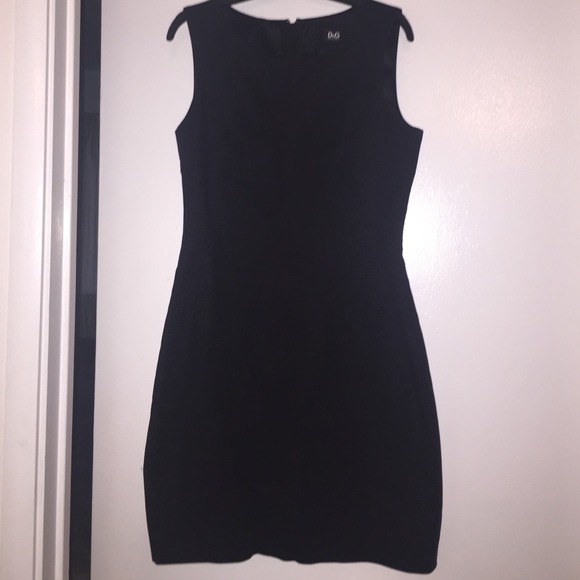 D&G black structured short dress size 44 (US 8)