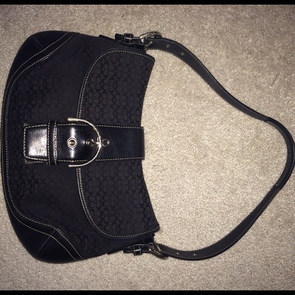 Authentic Black Coach Handbag