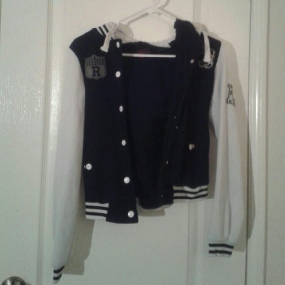 Black, White, Gray Varsity Jacket