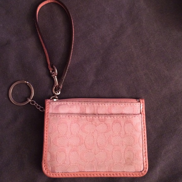 Baby Pink Coach ID Coin Purse💞