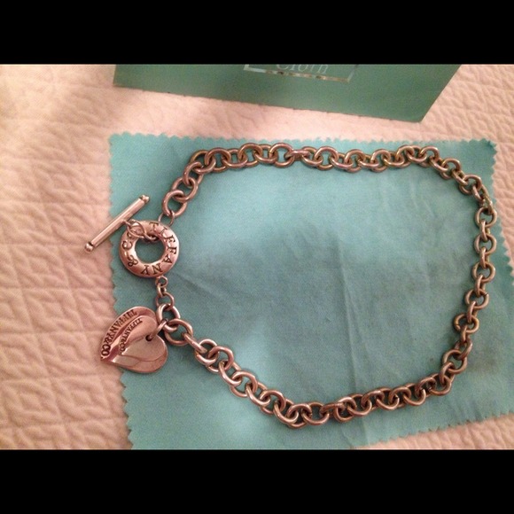Double heart original Tiffany necklas.