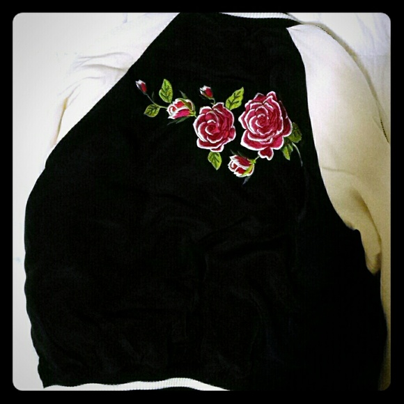 SOLD Embroidered varsity jacket