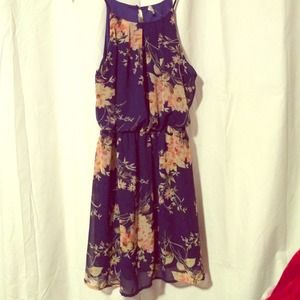 Navy Floral dress