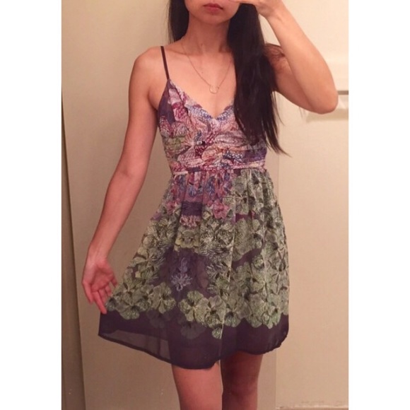 UO Ruched Chiffon Dress - Picture 4 of 4