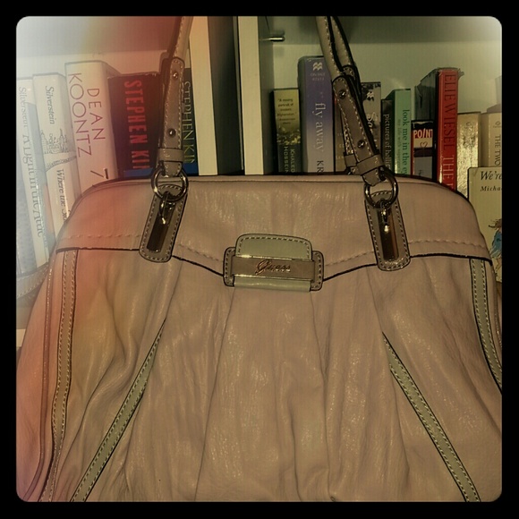 Guess pale pink purse