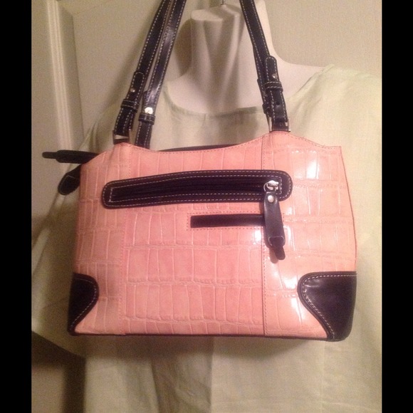 Marc Chantal pink embossed purse